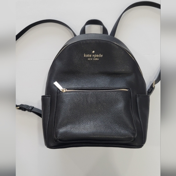 Kate Spade Medium Black Pebble Dome Backpack - Picture 1 of 16